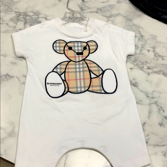 baby burberry onesie